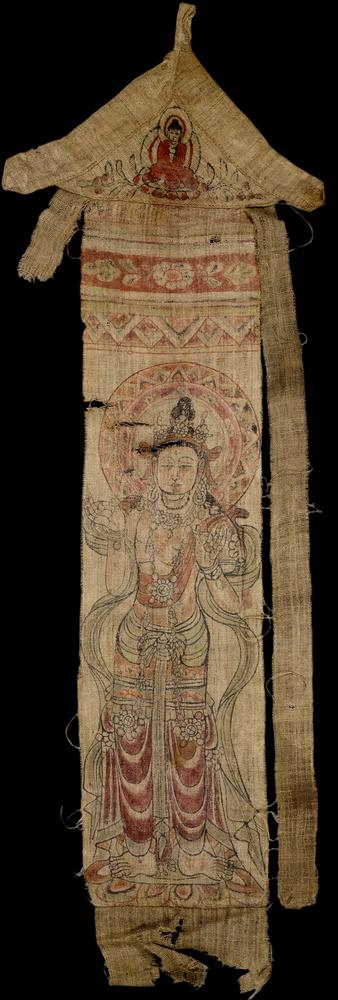 图片[1]-banner; painting; 幡(Chinese); 繪畫(Chinese) BM-1919-0101-0.146-China Archive